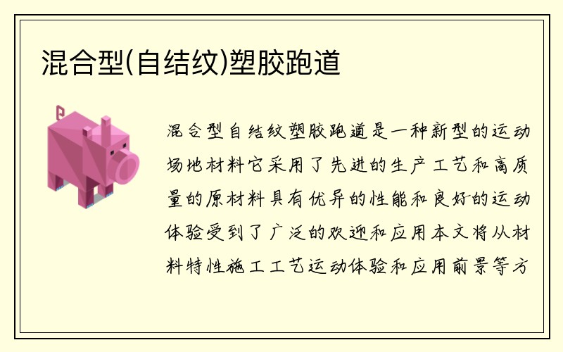 混合型(自结纹)塑胶跑道